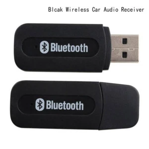 3.5mm Jack USB Bluetooth-compatible AUX Wireless Car Audio Music Recei-b JW - Zdjęcie 1 z 7