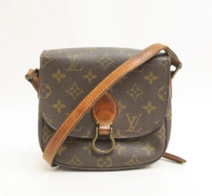 Authentic Louis Vuitton Saint Cloud PM Monogram Shoulder Bag Brown #23638 - Picture 1 of 19