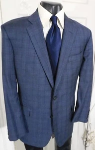 BROOKS BROTHERS REGENT SIZE 42R GRAY PLAID 2 BUTTON WOOL SPORTCOAT - Picture 1 of 4