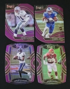 2020 Select Football PURPLE DIE-CUT PRIZMS with Rookies 201-400 You Pick
