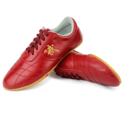 Nuevo Arte Marcial Karate Taekwondo Kung Fu Cuero Zapatos Tai Chi Entrenamiento Calzado Foto 1 de 4