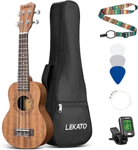 soprano Ukulele Kit con Gig Bag/Accordatore/Tracolla/Plettri/Corda - Bild 1 von 7