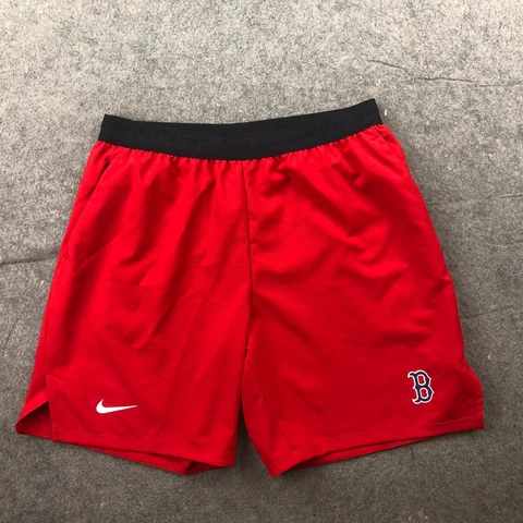 Boston Red Sox Shorts Mens XL Red Team Issued ORTIZ Nike Dri Fit* Cover