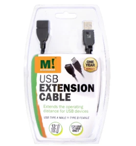 13 Feet USB 2.0 Extension Extender Cable Cord M/F Standard Type A Male to Female - Picture 1 of 2