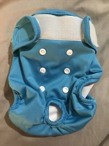 Weiblicher Hund Welpe Haustier Windel waschbare Hose Hygieneunterwäsche blau MEDIUM - Bild 1 von 4