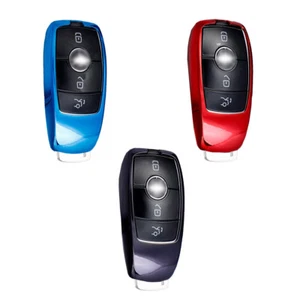 1pc TPU Key Fob Cover Case for Mercedes 2017-2022 E-class 2019-2023 S C A Class - Foto 1 di 12
