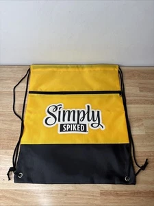Sac à cordon seltzer dur limonade à pointes simples jaune noir neuf - Photo 1/3