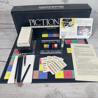 1985 Pictionary 1st Edition Charades Game Complete - Image 1 of 4