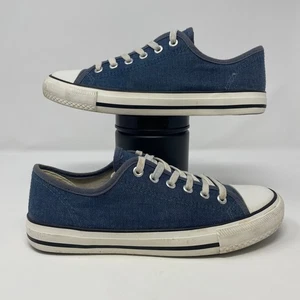 Just Be Denim Sneakers Women's Size 8 Canvas Low Top Blue Casual Shoes - Picture 1 of 8