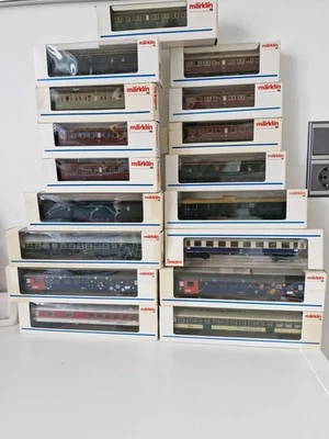 Märklin Spur H0 Personenwagen , Postwagen, Nahverkehrswagen ,Schnellzugwagen OVP - Bild 1 von 2