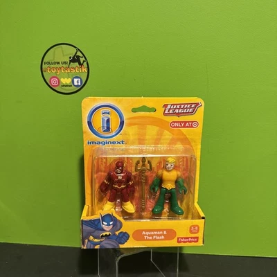 Fisher Price Imaginext DC Super Friends Aquaman and the Flash Action Figure Lot - Image 1 of 3