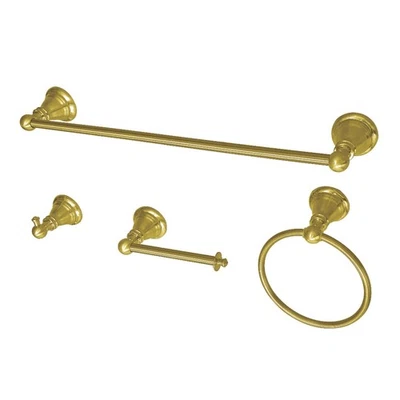 BAHK192478BB 4-Piece 18-Inch Towel Bar Bathroom Accessory Set in Brushed Brass - Image 1 of 2