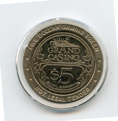 5.00 Token from the Grand Casino Biloxi Mississippi CT 1993 - Image 1 of 2