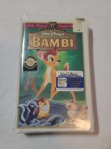 RARE NWT BAMBI 55th Anniversary Walt Disney's Masterpiece VHS, Limited Edition - Picture 1 of 2