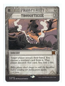 Thoughtseize 20 Outlaws of Thunder Junction: Breaking News NM - Picture 1 of 2