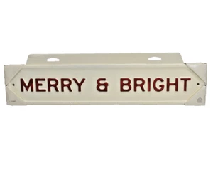 Merry & Bright Hearth and Hand Magnolia Christmas Holiday wall sign - Picture 1 of 3