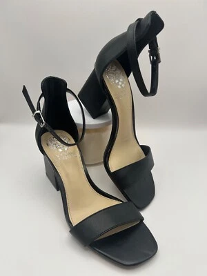 Vince Camuto Margry Women's Ankle Strap Block Heel Sandals Black SZ 5.5 M - Image 1 of 4