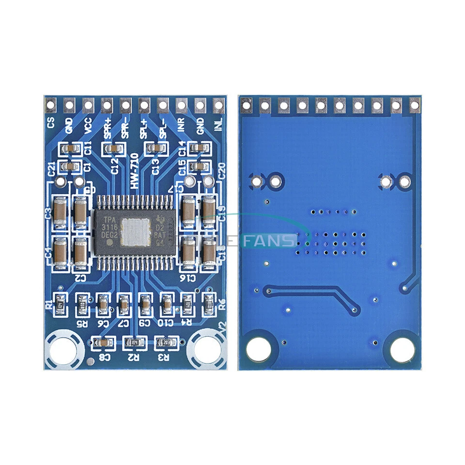 Mini TPA3116D2 2x 50W DC 12V 24V Digital Audio Power Amplifier Board Class D Amp - Image 1 of 1