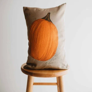 Almohada lumbar de calabaza de otoño primitiva 18x12 decoración de Acción de Gracias - Imagen 1 de 2