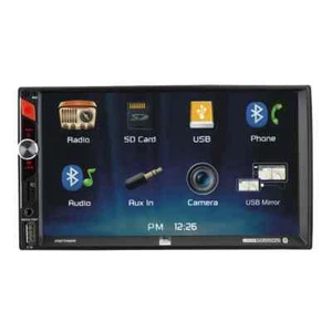 Dual DM70MIR 7" Bluetooth In-Dash Media Receiver w/ USB Screen Mirroring - New - Picture 1 of 6