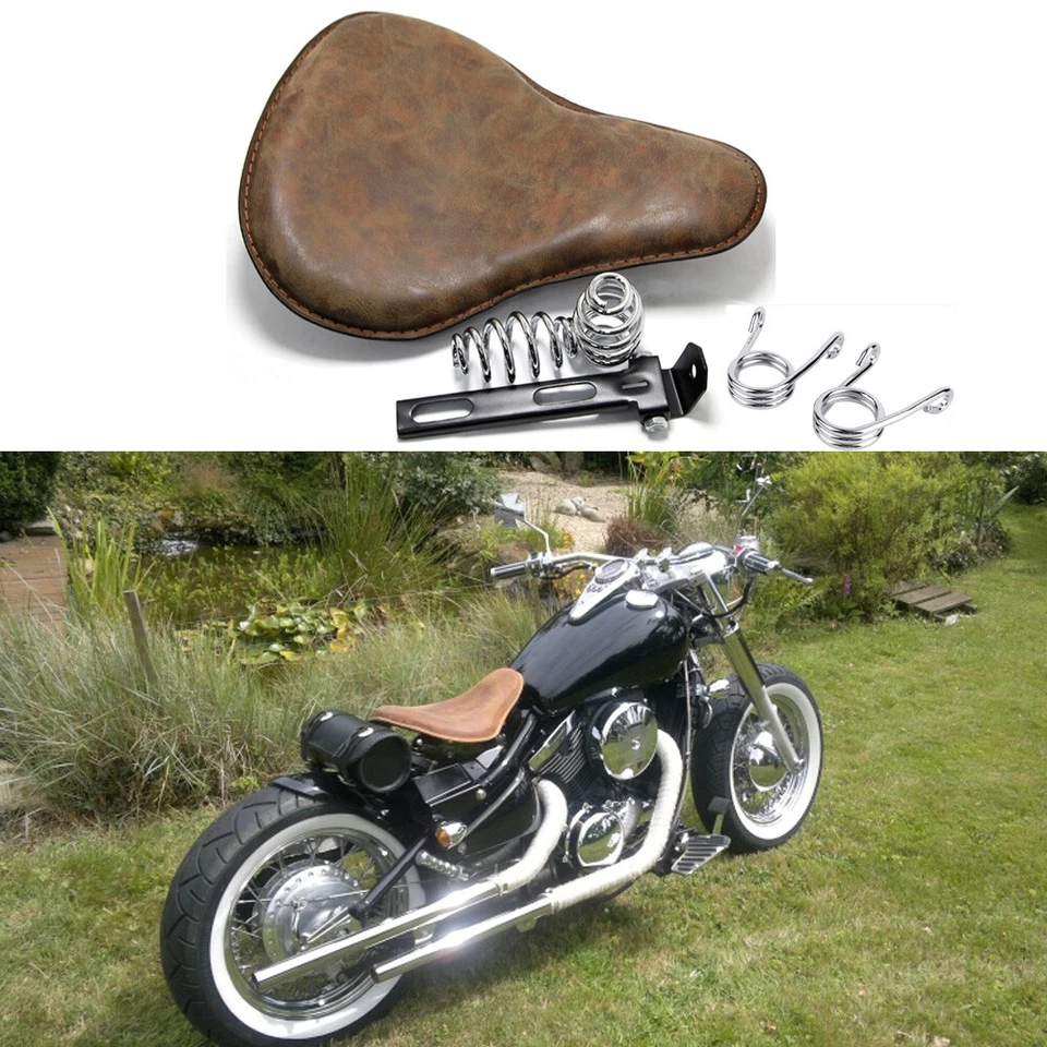 Muelle de asiento individual bobber para motocicleta Honda Shadow Spirit ACE Aero VT 1100 750 Foto 1 de 4