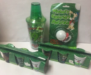I Never Lose On The 19th Hole Plastic Mixer Shot Glass Gift Set NEW!  - Picture 1 of 7