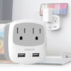 TESSAN UK Travel Adapter,UK Adapter with Phone Holde 2 Outlets for Dubai Qatar