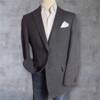 Tommy Hilfiger Hombre 44R Gris/Marrón Lana Blazer Abrigo Deportivo Chaqueta Dos Botones Foto 1 de 4