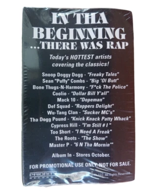 VA - In Tha Beginning there was Rap Cassette Tape Sampler 1997 NEW Sealed - Image 1 of 3