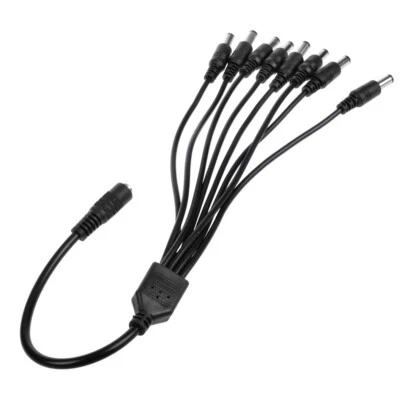 DC 1 Female to 8 Male Power Splitter Cable for ZOSI CCTV Security Camera System - Image 1 of 4