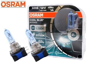 H15 OSRAM Cool Blue Intense NEXT GEN. Halogen Bulbs 64176CBN w/ TRUST code