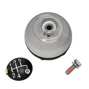 Gear Knob Genuine Black & Chrome 5 Speed Manual For Fiat 500 - OE 55344048 - Picture 1 of 1