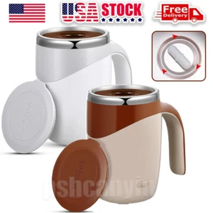 Automatic Self Mixing Magnetic Stainless Steel Coffee Cup Milk Self Stirring Mug - Picture 1 of 14