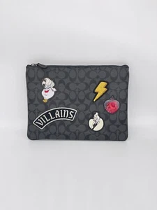 Disney X Coach CC093 Borsa Grande In Tela Firmata Con Toppe Nuova con Etichette Org $298 - Foto 1 di 10