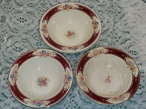 Homer Laughlin Dessert Bowl LADY ALICE Majestic Brittany Lot Of 3 - Picture 1 of 5