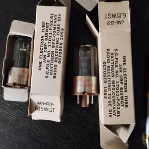 6J5W/GT 6J5WGT Tube NOS 1953 Emballage d'origine 2 PIECES MATCHED tir85+ - Foto 1 di 5