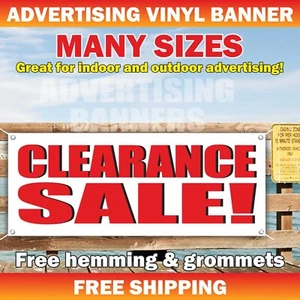 CLEARANCE SALE Advertising Banner Vinyl Mesh Sign closeout discount market shop - Picture 1 of 5