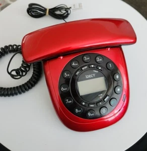 iDECT 10H4618 Carrera Classic telefon przewodowy pojedynczy – czerwony - Zdjęcie 1 z 4