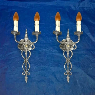 一对大型装饰壁灯重新接线壁灯装置 EH — 第 1/4 张图片