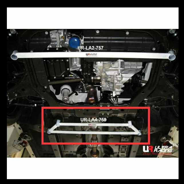 Barra inferior delantera para Kia Forte/Koup (TD) 2008-2012 2011 2010 2x2 Ultra Racing Foto 1 de 1