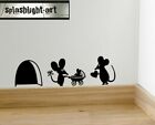 Mouse Hole Vinyl Decal Sticker for New Born baby Love Pram Pushchair