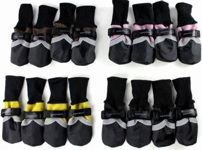 FDC USA SELLER Dog Pet Boots Shoes Socks WATERPROOF Reflective Strip size #1 - #9