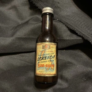 Newfoundland Liquor Corporation Famous Screech Jamaica Rum Vintage Glass Mini - Picture 1 of 2