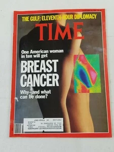 Time Magazine January 14 1991 The Gulf Eleventh Hour Diplomacy, Breast Cancer - Picture 1 of 3
