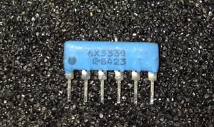 6X333G SIP Resistor 33K Ohm 5Res 6-PIN TCS-GV1007601 **NEW** Qty.10 - Picture 1 of 1