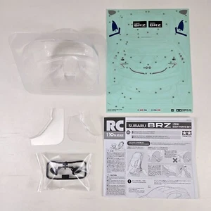 Tamiya Subaru BRZ ZD8 Body Parts Set Headlight Taillight Side View Mirror New - Picture 1 of 8