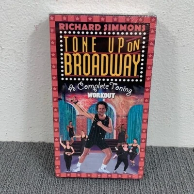 Richard Simmons Tone Up on Broadway VHS 2000 A Complete Toning Workout New - Image 1 of 4