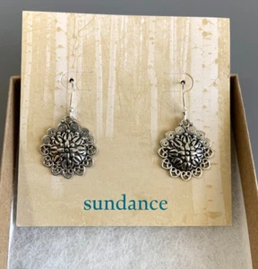 SUNDANCE KATALOG Sterlingsilber sonnenblumige SONNENBLUME Ohrhänger Neu im Karton - Bild 1 von 8