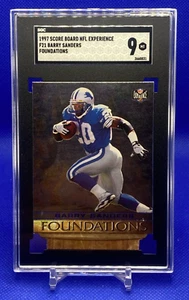 1997 Score Board NFL Experience Barry Sanders Foundations #F21 SGC 9 - Picture 1 of 2