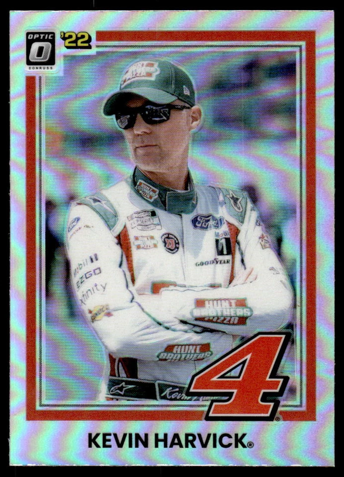 Kevin Harvick 2022 Panini Donruss Racing # 78 Optic Holo Retro 1981 - Image 1 of 2